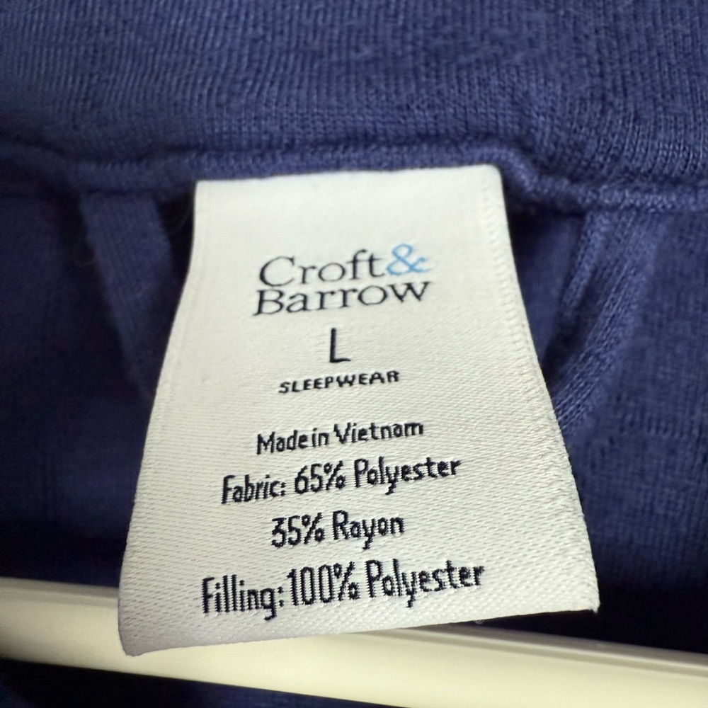 Croft & Barrow Navy Robe - Picture 2 of 3